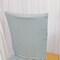 1 Piece Silver Ballerina Spandex Chiavari Chair Cover Sleek Stretch Fit with Flowing Skirt